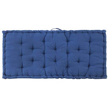 vidaXL - Cuscino per pallet, in cotone, 120 x 80 x 10 cm, colore: Azzurro