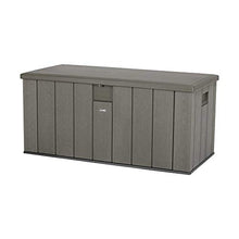 Lifetime Wood grain strutturato in plastica scatola portaoggetti Desert sabbia/grigio, 151 x 72 x 69 cm