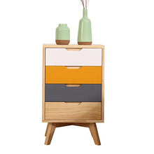 TXXM fabbricazione Cassettiera Cassettiera Cassettiera Camera da letto Armadio piccolo armadietto di produzione in legno massello Vernice ecologica (colore : multicolore)