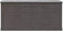 ZRB Baule da Giardino, Scatola da Giardino, Contenitore per Esterni per Patio Attrezzi per Giardinaggio, Cuscini, Accessori Piscina, Cuscini, 74 galloni, Marrone, plastica,Multibox