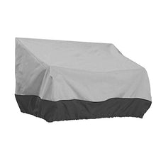 rongweiwang Copertura Panca Heavy Duty Patio Esterna Impermeabile Outdoor Divano Divano Coperchio Coperchio Prato mobili - Grigio + Nero