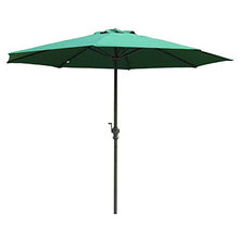 LXLA Ombrellone 2,7 M / 9 Piedi Ombrellone da Giardino, Ombrellone da Esterno in Acciaio con Manovella e 8 Stecche, Ombrellone Protettivo UV per Balcone/Piscina/Pesca/Cortile/Spiaggia