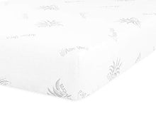 Coprimaterasso Aloe Vera con Elastico perimetrale e Angoli, Tessuto Jacquard Bielastico, in diverse misure e colori (bianco, Matrimoniale)