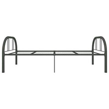 BIGTO - Struttura per letto in metallo e acciaio, per camera da letto, colore: grigio, 90 x 200 cm