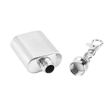 Rockyin Key Chain Bottiglia Tasca Bottiglia di Vino Portatile dell'Acciaio Inossidabile 1 oz Whisky liquore