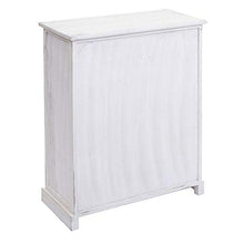Mendler Cassettiera con 3 ceste Shabby Vintage HWC-H21 Legno paulonia Bianco