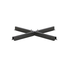 Siena Garden Stahlkreuz Croce in Acciaio per Supporto ombrellone, Nero, 100x100x6 cm