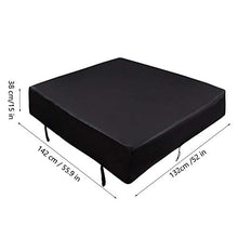 Mumusuki Tovaglia Accessori per mobili Cover Protettiva Antipolvere per Biliardo Copertura Tavolo Impermeabile (142x132x38cm)(Nero)