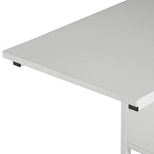 WOLTU Tavolino Laterale da Divano Piccolo Tavolo da caffè per Salotto in MDF e Ferro Colore Bianco TS79ws