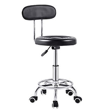 hongyan Sgabello Girevole Comodo Sedile in Pelle Schienale Alto PU Bar Sgabelli Domestica Ascensore Bar Chair Bar Bar poggiapiedi Regolabile in Altezza Cucina Colazione Sgabello G (Colore : Nero)