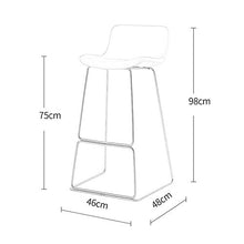 LILIS Barhocker Sgabelli da Bar,Sedia Bancone Cucina Colazione con Seduta Imbottita, più Comoda (Color : Gray, Size : Seat Height 65cm)