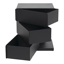 Spinder Design ST620-22 Comò, Acciaio, Nero, 26 x 37 x 54,5cm