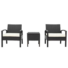WYLZLIY-Home Set Mobili da Giardino Set Mobili da Esterno Mobili da Giardino Resistenti Resistenti alle Intemperie Tavolino da caffè con 2 Sedie Spazio di Archiviazione per Arredamento da Giardino