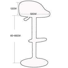 CMX-Barhocker Sgabelli da Bar, sgabelli girevoli Regolabili con Schienale, Sedile a 360 Gradi, Pelle PU, sedie da Pranzo con Ampia Base in Ferro per Cucina, bancone, Bar
