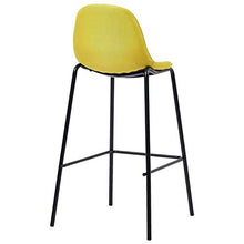 Tidyard Set 5 pz da Bar Design Moderno Alto in Tessuto Marrone/Giallo/Verde,Set Tavolo Rettangoalre/Quadrato e 4 Sedie da Bar Alti in Tessuto,Set Tavolo e Sedie da Cucina Design Moderno in Tessuto