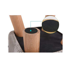 Mobili per la casa e Giardino Sgabello Imbottito con poggiapiedi in Legno massello Sgabello Imbottito con poggiapiedi sfoderabile - 56x28x26cm Ottomani da Cucina