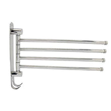 Portasciugamani Multifunzione, Supporto per Asta per Barra Portasciugamani a 4 Snodi per la Cucina del Bagno, Porta Asciugamani in Acciaio Inossidabile 304