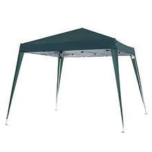 Outsunny Gazebo Pieghevole da Giardino 3x3m Struttura in Acciaio, Corde Antivento e Sacca di Trasporto, Verde