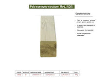 CABEX CO. s.r.l. – Palo Supporto Dimensioni CM. Base 9x9xH240 in Legno di Pino massello impregnato in Autoclave, per Pannelli Grigliati, Frangivento, Recinzioni e Pergole. Modello [026]