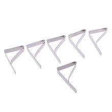 NINGYE 6 clip per tovaglia in acciaio inox, per picnic, barbecue, feste di nozze