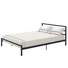 WGYDREAM Letto Base Solida della Rete Letto Singolo in Metallo Struttura del Letto Nera con Testiera Facile da Montare per Adulti Bambini Bambini, 140 X 200 Cm