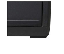 Armadietto basso da giardino, con 1 ripiano, colore: nero, 65 x 38 x 87 cm