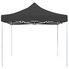 Tidyard Gazebo Professionale Pieghevole in Alluminio 3x3 m Antracite，Caratterizzato da Design Pieghevole