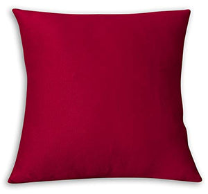 FARFALLAROSSA Copricuscini Fodere per Cuscini Quadrate, Impermeabile e Antimacchia, Decorazione per Divano Casa, 55x55 cm Rosso Pacco da 2