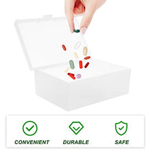 HEALLILY Contenitore per Pillole 3 Pezzi Scatola per Medicinali Scatola per Pillole in Plastica per Vitamine Pillole Grandi E Piccole E Farmaci Perfetti per I Viaggi All'aperto
