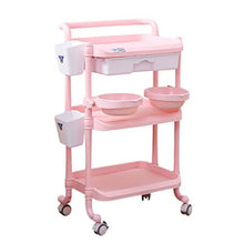 Carrello Medico, Carrelli di Servizio con Cassetto, Carrello per Attrezzature Mediche da Laboratorio in ABS, Automobile per Strumento Salone di Bellezza con Ruota Universale