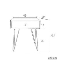 XM&LZ Nortico Ferro Divano Tavolini Laterale,Piccolo Legno Comodino per Camera da Letto,metà-secolo Comodino con Cassetti Comodini Camera Armadietto di Stoccaggio