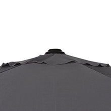 Aktive 53870 - Ombrellone esagonale diametro 270 cm - Telaio di alluminio 38 mm - Colore grigio