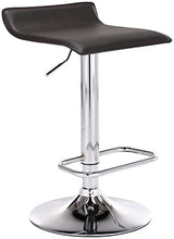CLP Sgabello Bar Dyn Imbottito in Similpelle I Sedia Bancone Regolabile 60-78 CM I Sgabello Alto Girevole 360°, Colore:Marrone