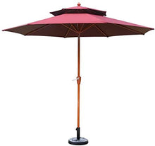 SHANCL Ombrellone Outdoor Ombrellone Tavolo Mercato Ombrello Resistente alle intemperie di Copertura, Portatile Offset Ombrellone for Piscina, Deck (Color : Winred)