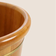 YLL Canna per pediluvio Oak Salute Foot Tub, 26 Cm di Altezza, Foot Tub E Coperte Foot Tub, Durevole