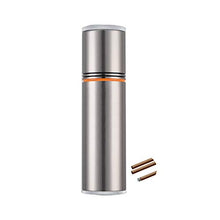 YYYUR Acciaio Inossidabile Cigar Tube, Lega di Zinco Portatile Tubo Cigar Crema idratante, 4 Sigari, Viaggi Lavoro Casual Cigar Tube, 50 x 200 mm,A