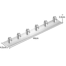 ETiME Ganci Adesivi 3M Ganci Appendiabiti in Acciaio Inox 304 Ganci Portasciugamani per Bagno Cucina Porta (6 Ganci)