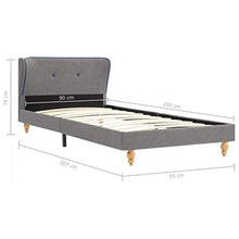 SKM Giroletto Grigio Chiaro in Tessuto 90x200 cm (19.35kg)