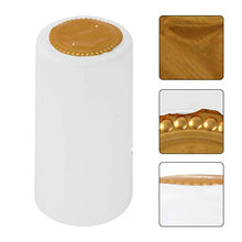 Hemoton 50Pcs in PVC Termoretraibile Calore di Capsule Capsule Vino Termoretraibile Adatto per Bottiglie di Vino Bottiglia di Vino Uso Domestico 30 Millimetri (Bianco)