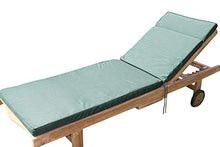Cuscino per sedie a sdraio da giardino, per giardino, 95 x 45 x 35 cm, colore: verde