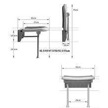 Z-SEAT sgabelli da Doccia Sgabelli da Doccia Pieghevoli a Parete Sgabello da Doccia a Parete Sgabello Sedia a corridoio Pieghevole Cambia Scarpe Sgabello per Anziani/DISA