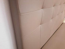 SARDAMATERASSI letto matrimoniale in similpelle tortora, con rete in doghe di faggio inclusa con un design alla moda