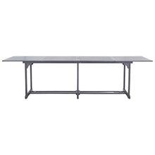 Tidyard 13 pz Set Tavolo Rettangolare e 12 Sedie da Pranzo da Giardino per Esterno in Massello di Acacia Grigio