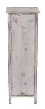 Mendler Serie Vintage cassettiera 25x30x90cm Legno di paulonia Bianco