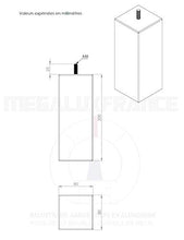 MEGALUXFRANCE - Set di 10 piedi per letto, mobili, divani, quadrati in legno massiccio di faggio, 80 x 80 x 200 mm