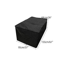 GYHH Copertura Mobilia Giardino, Fodera per Divano Ad Angolo per Esterni, Fodera per Polvere da Tavolo,Panno Oxford 210D - Crema Solare E Idrorepellente (Square: 155 * 95 * 68cm)