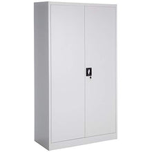 TecTake Armadio armadietto in metallo a 6 scomparti con asta appendiabiti 180x90x40 cm Grigio