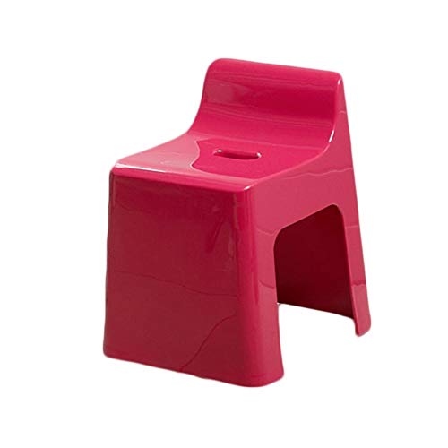 LYP Sedia Comoda per Anziani Addensare Plastica Antiscivolo Sgabello da Bagno Bagno Doccia Sgabello (Color : Red)