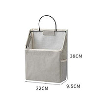 Sebasti Tasche per vestiti in cotone e lino, per riporre borse per dormire, da parete, 22 x 9,5 x 38-E