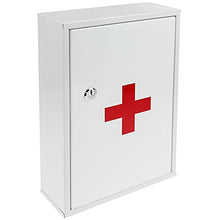 PrimeMatik - Armadietto di Pronto Soccorso in Metallo. Cassetta Medica a Muro 216 x 80 x 321 mm